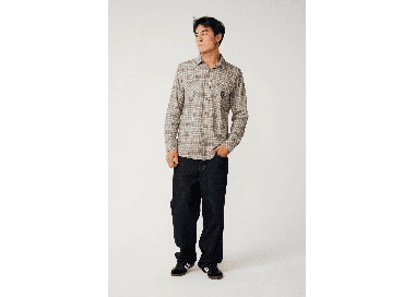 RipCurl Search Series Solucellair Men's Flannel Shirt | Storm Grey | Surfwax