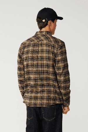 RipCurl Search Series Solucellair Men's Flannel Shirt | Black | Surfwax