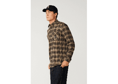 RipCurl Search Series Solucellair Men's Flannel Shirt | Black | Surfwax