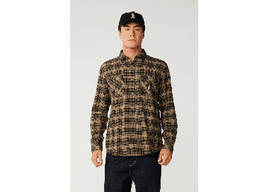 RipCurl Search Series Solucellair Men's Flannel Shirt | Black | Surfwax