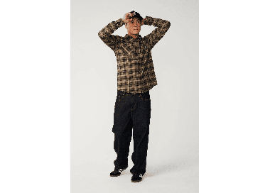 RipCurl Search Series Solucellair Men's Flannel Shirt | Black | Surfwax