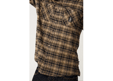 RipCurl Search Series Solucellair Men's Flannel Shirt | Black | Surfwax