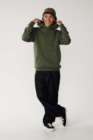 RipCurl Classic Surf Men's Hoodie | Dark Olive | Surfwax