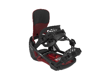 Bent Metal Lightning Supermatic ® Snowboard Binding | Black/Red | Surfwax