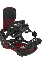 Bent Metal Lightning Supermatic ® Snowboard Binding | Black/Red | Surfwax