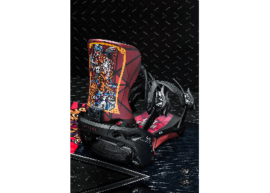 Bent Metal Lightning Supermatic ® Snowboard Binding | Black/Red | Surfwax