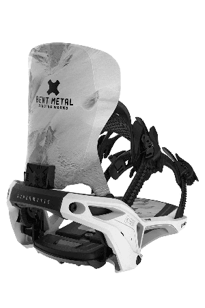 Bent Metal Lightning Supermatic ® Snowboard Binding | White | Surfwax