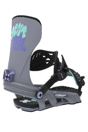 Bent Metal Stylist Women's Snowboard Binding | Grey | Surfwax