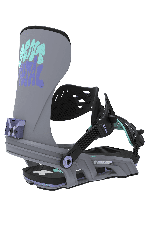 Bent Metal Stylist Women's Snowboard Binding | Grey | Surfwax
