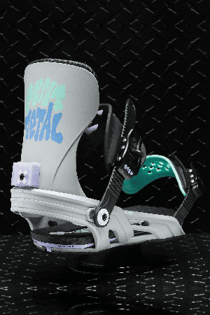 Bent Metal Stylist Women's Snowboard Binding | Grey | Surfwax