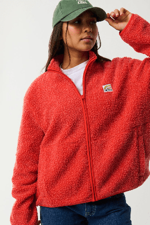 RipCurl Every Day Zip Through Moteriškas Bliuzonas | Red | Surfwax
