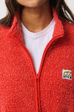 RipCurl Every Day Zip Through Moteriškas Bliuzonas | Red | Surfwax