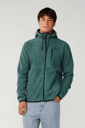 RipCurl Departed Zip Through Vyriškas Bliuzonas | Muted Green | Surfwax
