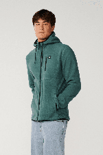 RipCurl Departed Zip Through Vyriškas Bliuzonas | Muted Green | Surfwax