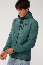 RipCurl Departed Zip Through Vyriškas Bliuzonas | Muted Green | Surfwax