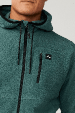 RipCurl Departed Zip Through Vyriškas Bliuzonas | Muted Green | Surfwax