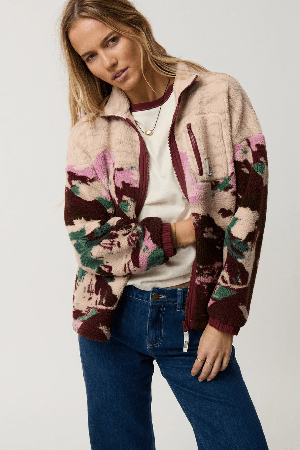 RipCurl Search Series Zip Through Women's Fleece | Dark Plum | Surfwax
