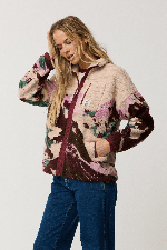 RipCurl Search Series Zip Through Women's Fleece | Dark Plum | Surfwax