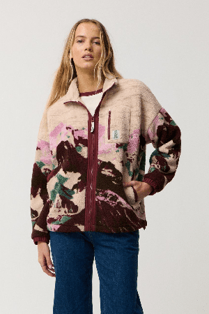RipCurl Search Series Zip Through Women's Fleece | Dark Plum | Surfwax