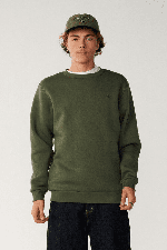 RipCurl Classic Surf Crew Men's Sweatshirt | Dark Olive | Surfwax
