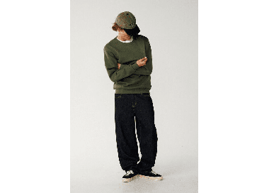 RipCurl Classic Surf Crew Men's Sweatshirt | Dark Olive | Surfwax