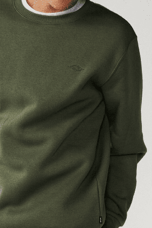 RipCurl Classic Surf Crew Vyriškas Bliuzonas | Dark Olive | Surfwax