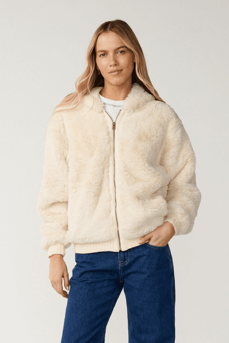 RipCurl Bossa Nova Women's Fleece | Bone | Surfwax