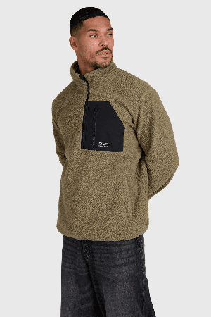 Brunotti Kelstyn Men's Fleece | Dusky Green | Surfwax