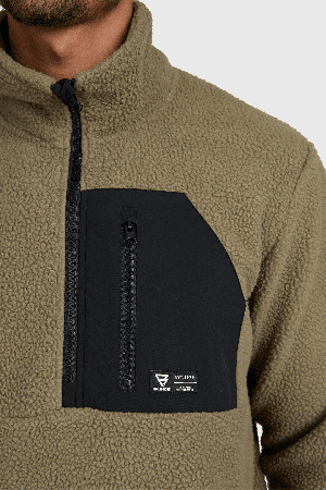 Brunotti Kelstyn Men's Fleece | Dusky Green | Surfwax
