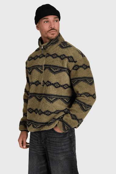 Brunotti Kennet Men's Fleece | Dusky Green | Surfwax