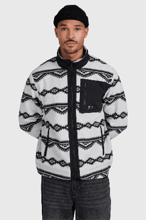 Brunotti Kevio-Zip Men's Fleece | Soft Grey | Surfwax