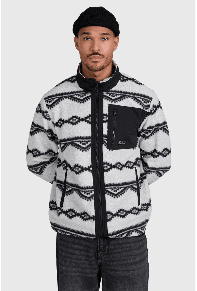 Brunotti Kevio-Zip Men's Fleece | Soft Grey | Surfwax