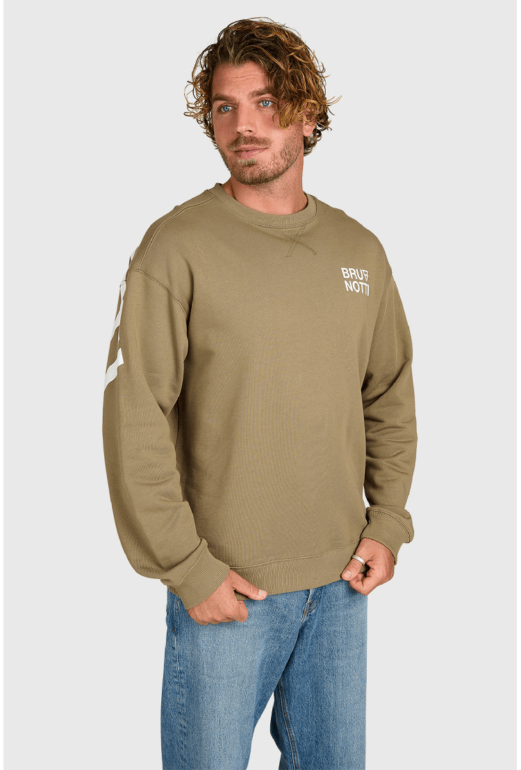 Brunotti Nessor Men's Sweatshirt | Dusky Green | Surfwax