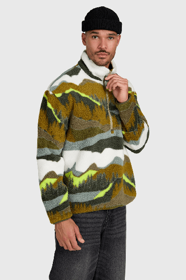 Brunotti Reggio Men's Fleece | Dusky Green | Surfwax
