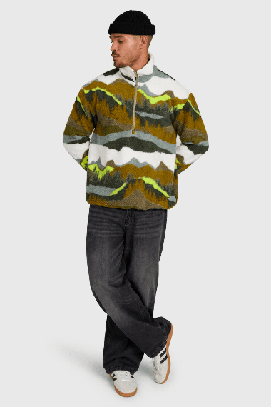 Brunotti Reggio Men's Fleece | Dusky Green | Surfwax