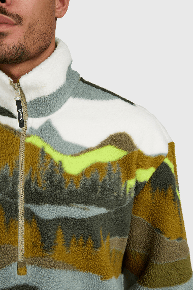 Brunotti Reggio Men's Fleece | Dusky Green | Surfwax