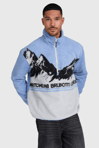 Brunotti Reggio Men's Fleece | Flint Stone | Surfwax