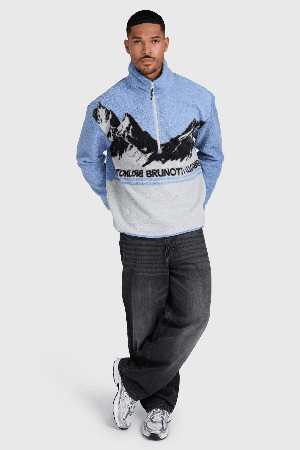 Brunotti Reggio Men's Fleece | Flint Stone | Surfwax