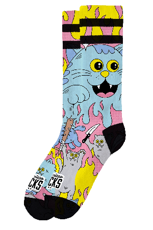 American Socks Killer Kitties Kojinės | Sportinės Kojinės | Surfwax