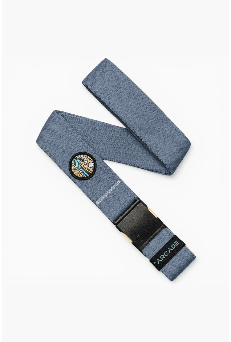 Arcade Save The Waves Stretch Belt | Sky | Surfwax