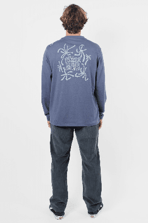 Oxbow Melt Vyriški Marškinėliai | Vintage Indigo | Surfwax