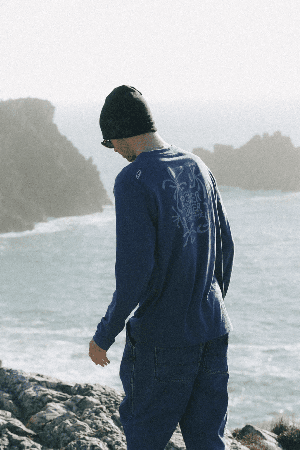 Oxbow Melt Vyriški Marškinėliai | Vintage Indigo | Surfwax