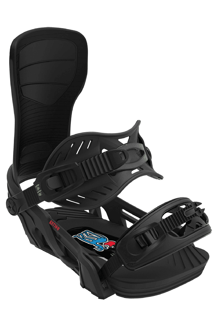 Bent Metal Axtion Snowboard Binding | Black/Red | Surfwax