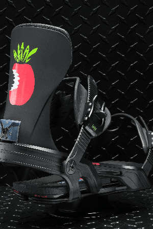 Bent Metal Axtion Snowboard Binding | Black/Red | Surfwax