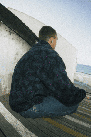 Oxbow Psych Men's Fleece | Deep Marine | Surfwax