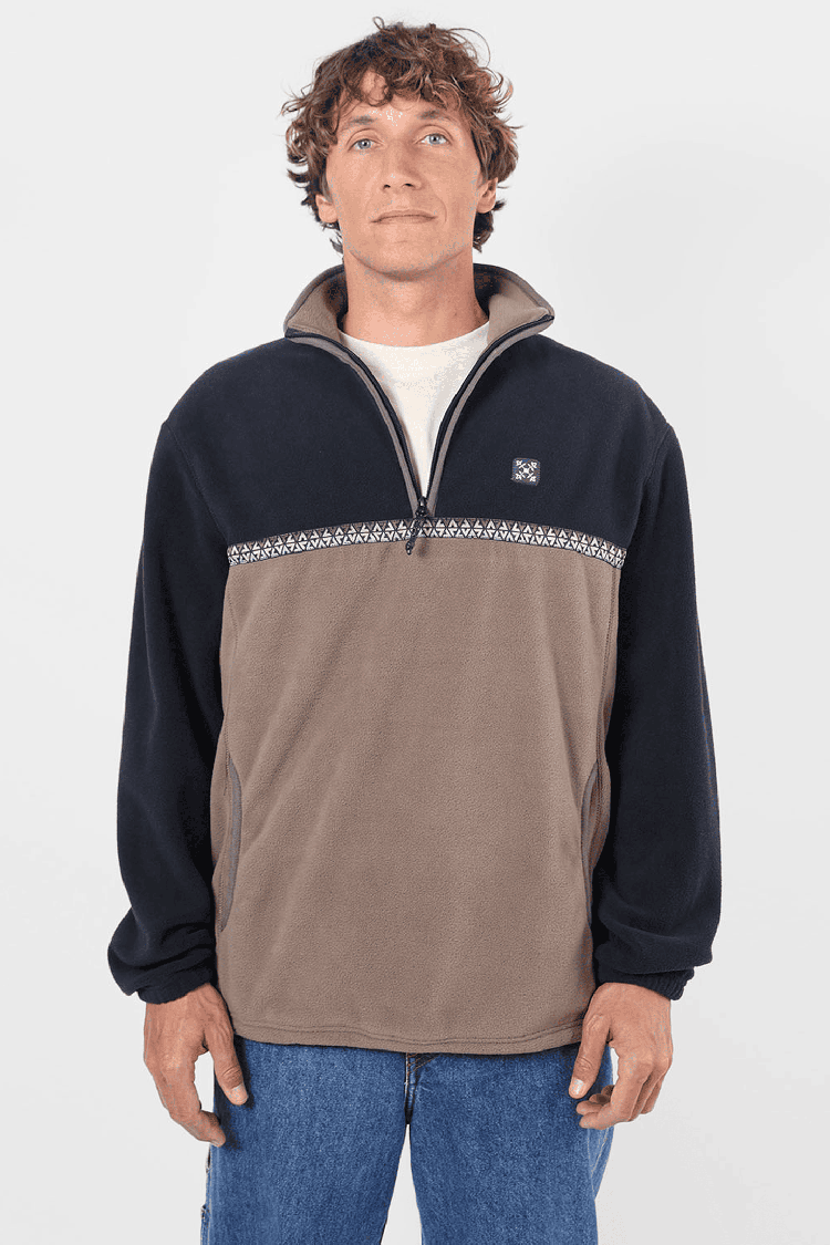 Oxbow Stackup Men's Fleece | Deep Marine | Surfwax