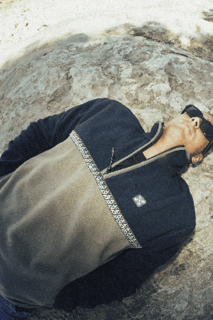 Oxbow Stackup Men's Fleece | Deep Marine | Surfwax