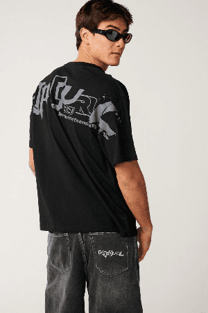 RipCurl Archive Skull Vyriški Marškinėliai | Black | Surfwax