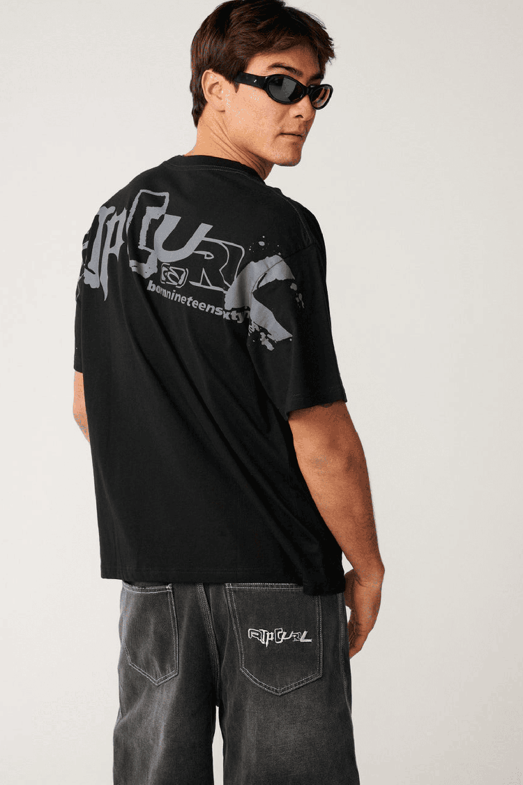 RipCurl Archive Skull Vyriški Marškinėliai | Black | Surfwax