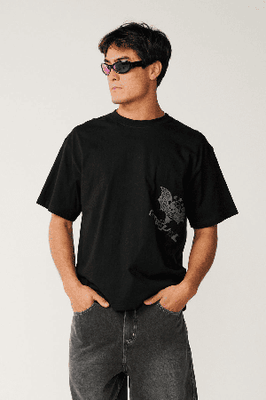 RipCurl Archive Skull Vyriški Marškinėliai | Black | Surfwax